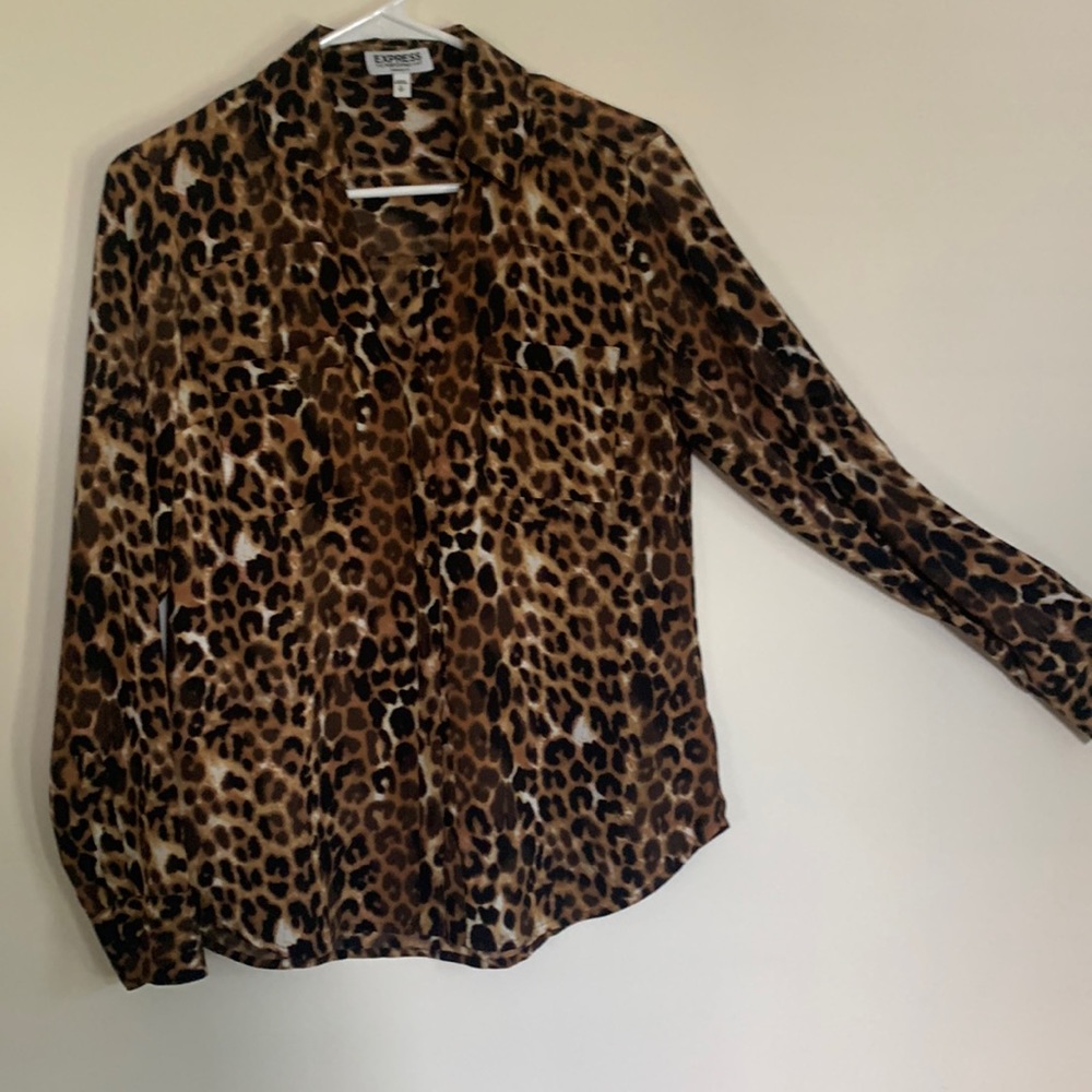 Leopard print blouse